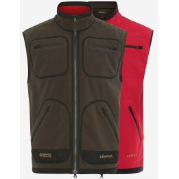 Kamko red/brown - double-sided Windstopper® vest