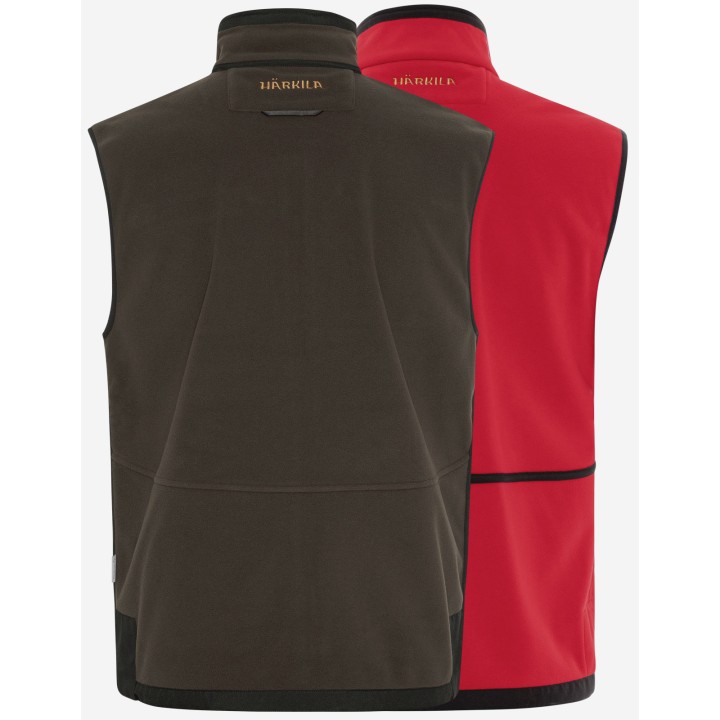 Kamko red/brown - double-sided Windstopper® vest
