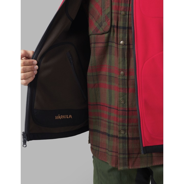 Kamko piros/barna - megfordítható Windstopper® mellény