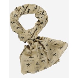 Cotton scarf / neck scarf / neckerchief color beige