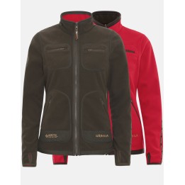 Kamko Lady brown/red double-sided Windstopper fleece