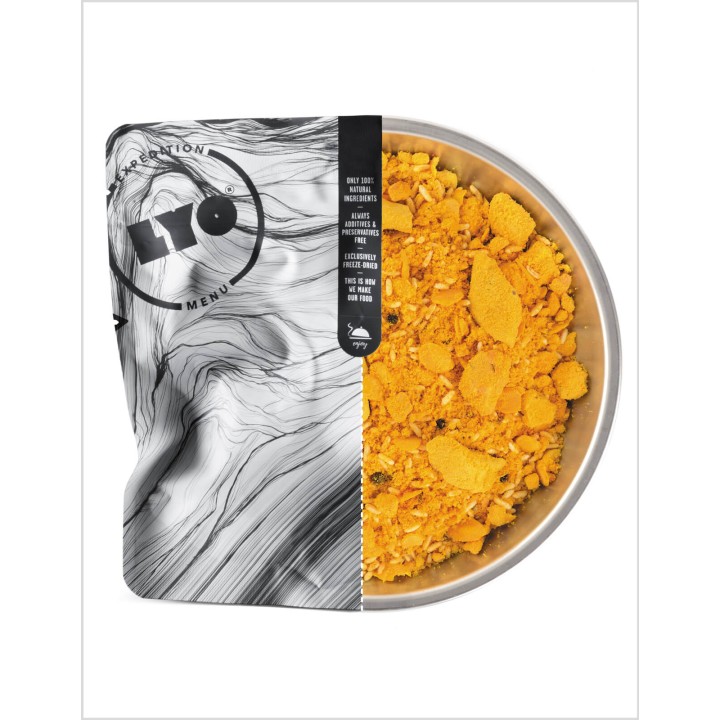 Danie liofilizowane kurczak tikka masala; posiłek liofilizowany|dolasu.pl