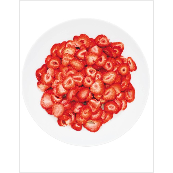 Freeze-dried dish. Delicious strawberries!