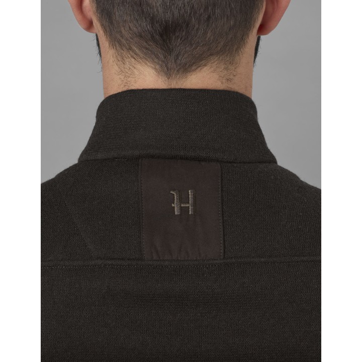 Metso half zip shadow brown - warmer Pullover 56% Wolle