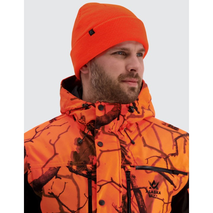 Merino vlnená čiapka oranžová