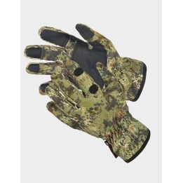 Gants verts camouflage serpent - avec trou pour les doigts