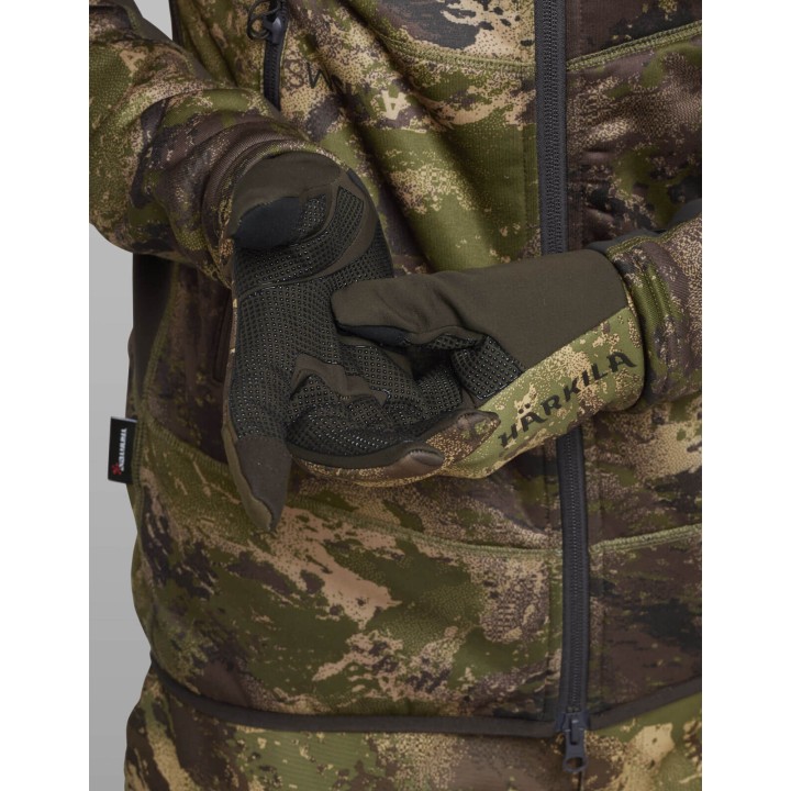 Deer Stalker camo fleece - Флисовые перчатки Harkila