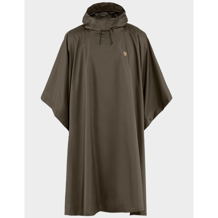 Poncsó sötét olajbogyó - esőköpeny Fjallraven