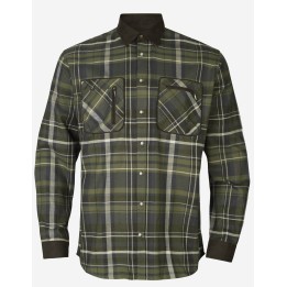 Pajala olive check - ciepła flanelowa koszula do rozmiaru 5XL!