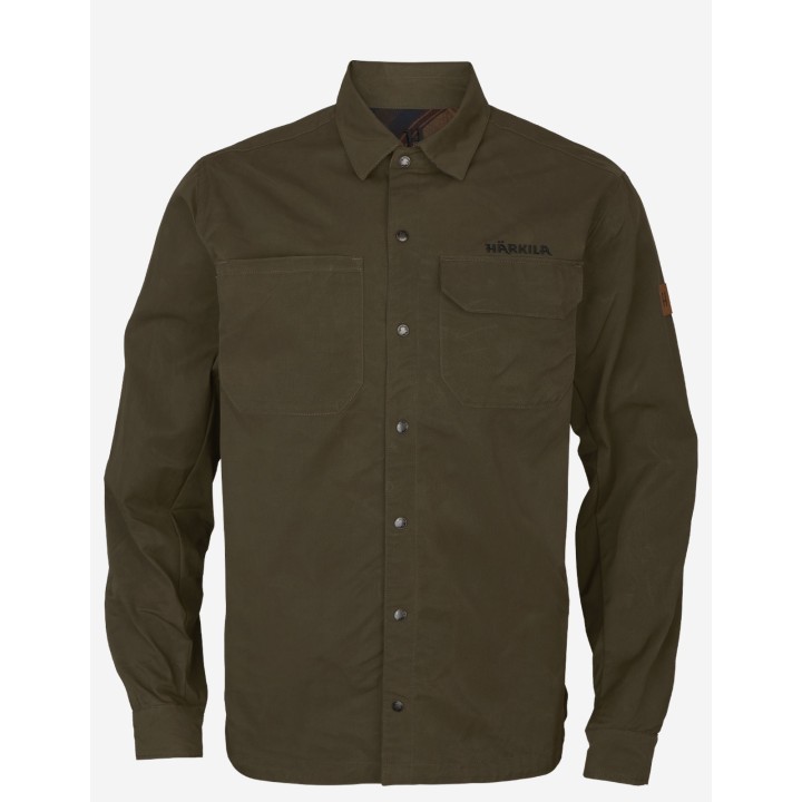 Eirik warm olive/burgundy - двусторонняя рубашка