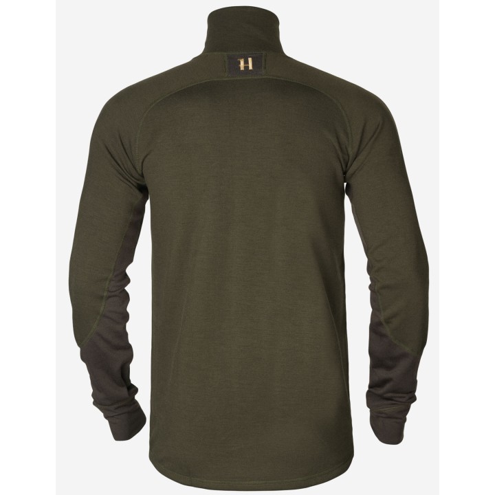 Base Warm Zip Neck - Harkila's warm underwear 60% wool.