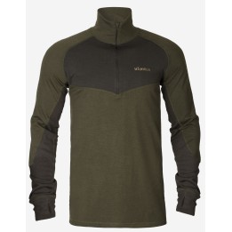 Base Warm Zip Neck - Harkila teplé spodné prádlo 60% vlna