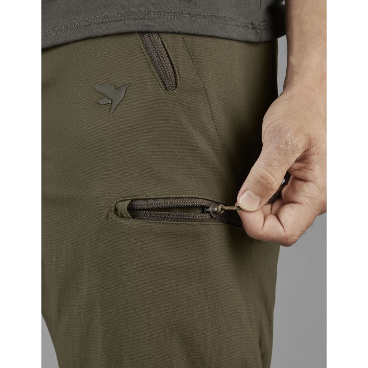 Pantalon d'été extensible pour l'extérieur vert sapin
