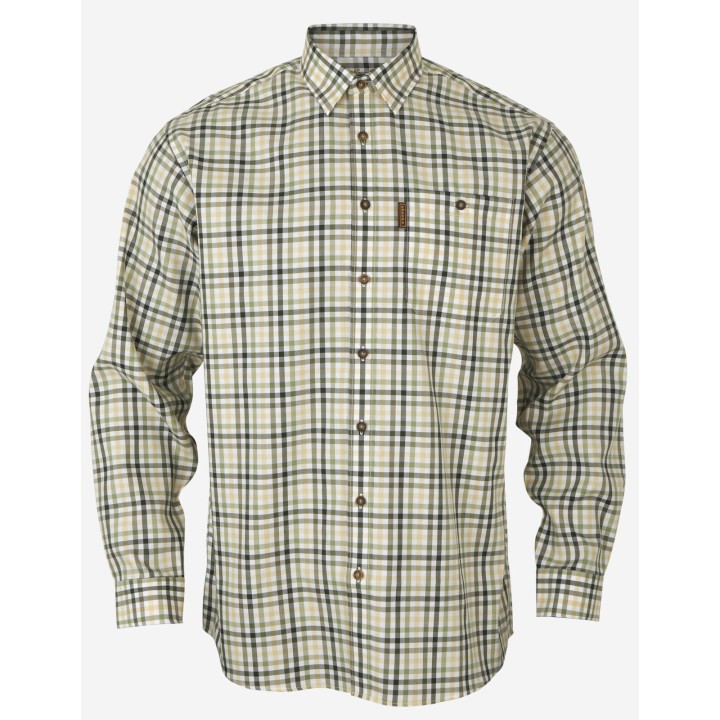 Milford beech green - easy iron cotton shirt