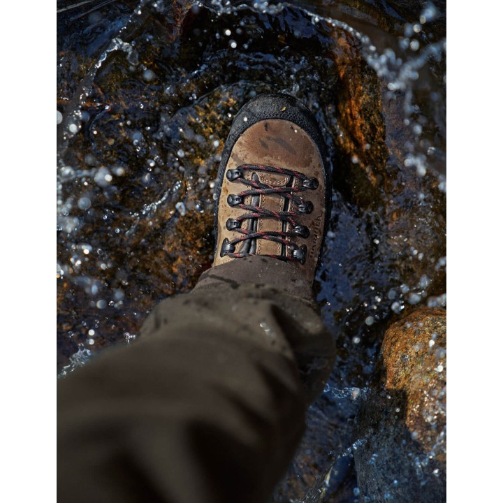 Saxnas GTX mid brown - men's nubuck leather boots
