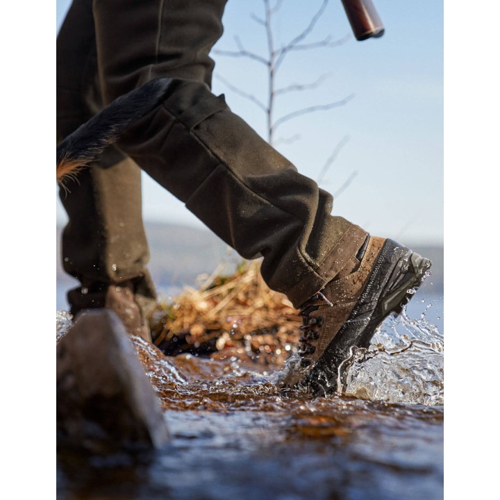 Saxnas GTX mid brown - men's nubuck leather boots