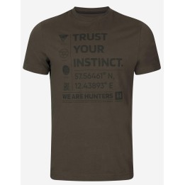 Harkila Instinct shadow brown - T-shirt d'été 100% coton