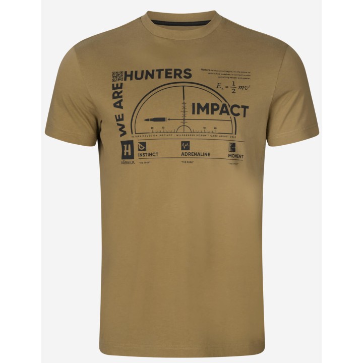 Harkila Impact golden brown - summer t-shirt 100% cotton