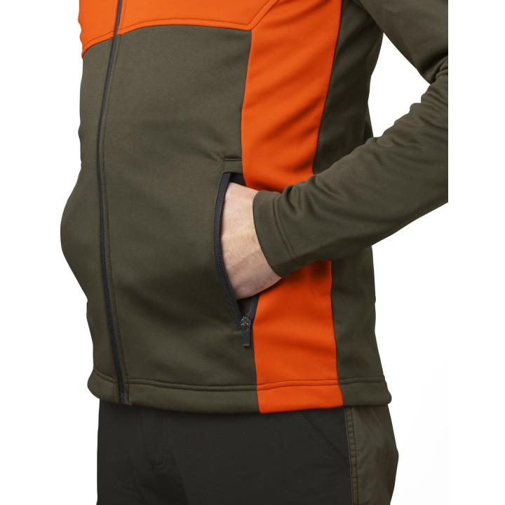 Seeland Elliot Hi-Vis orange - cienki polar męski