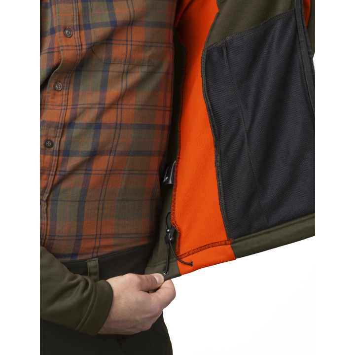 Seeland Elliot Hi-Vis orange - pánsky tenký fleece