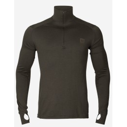 Celosezónní tričko s polovičním zipem - 100% merino vlna