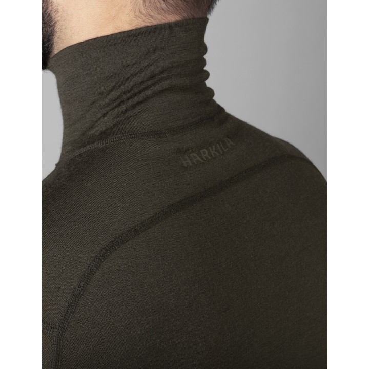 All season base half zip - 100% merino wool t-shirt