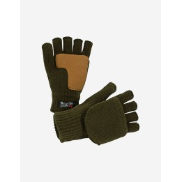 Gestrickte Handschuhe mit SKOGEN-Verstärkungen mit Pfotenabdruck