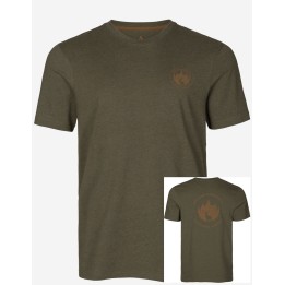 Saker pine green - летняя рубашка 60% хлопок
