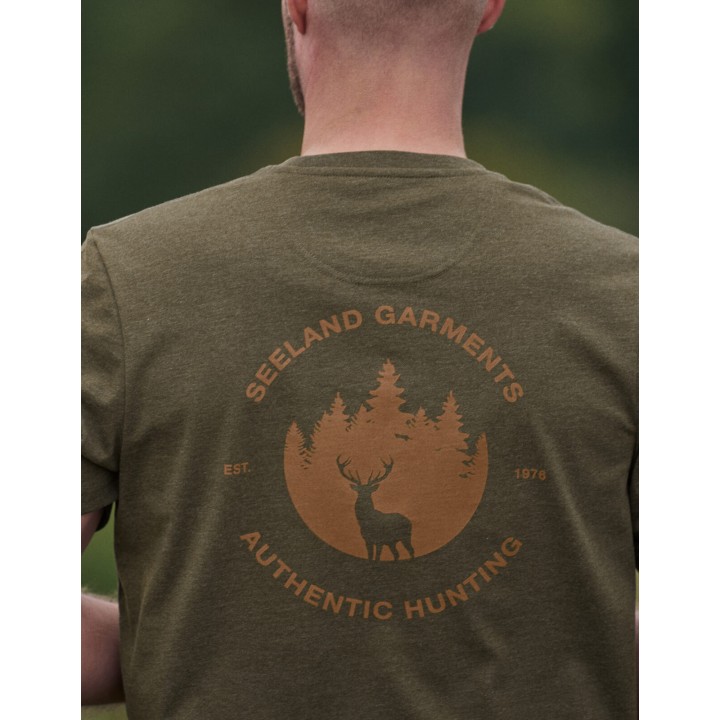 Saker pine green - summer shirt 60% cotton