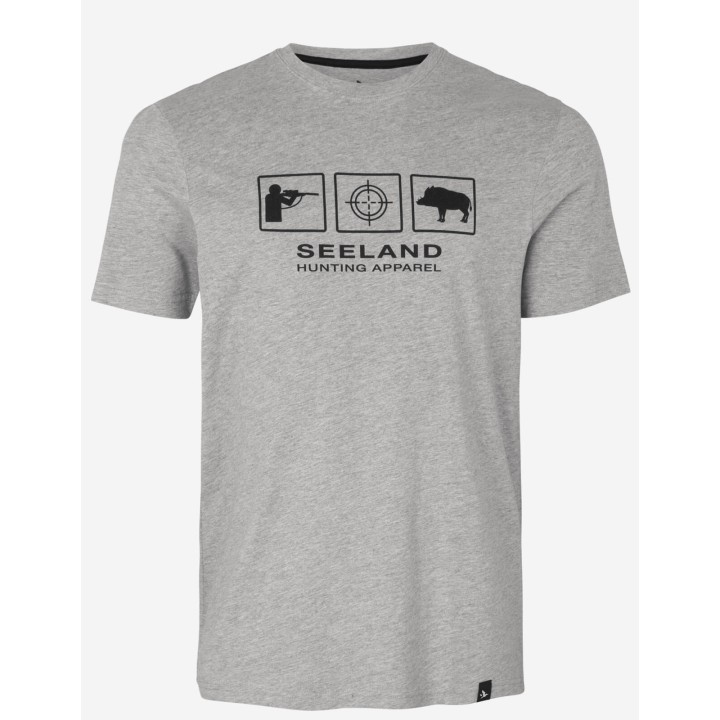 Lanner dunkelgrau melange - Sommerhemd 60% Baumwolle