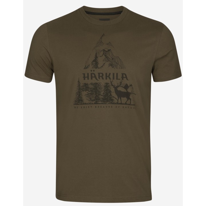 Harkila Nature S/S willow green - letnia koszulka 100% bawełna