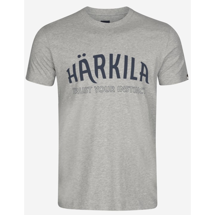 Harkila Modi Melange S/S светло-серый - летняя футболка 100% хлопок