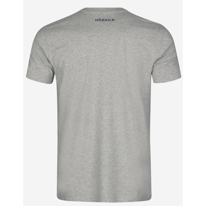 Harkila Modi Melange S/S hellgrau - Sommer-T-Shirt 100% Baumwolle