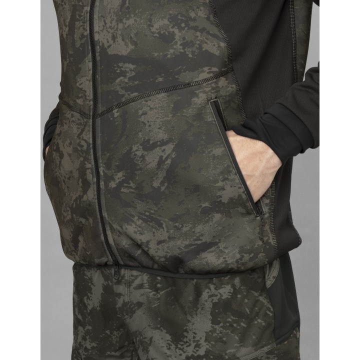 NOCTYX camo AXIS MSP®Black/Black - Harkila fleece jacket.