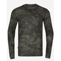 Noctyx camo AXIS MSP®Black/Black L/S - Harkila technické tričko