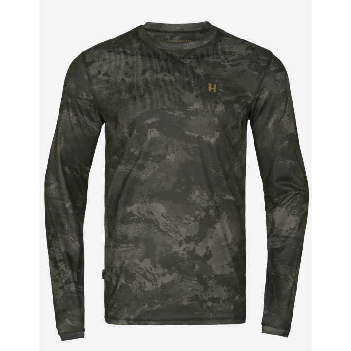 Noctyx camo AXIS MSP®Black/Black L/S - koszulka techniczna Harkila