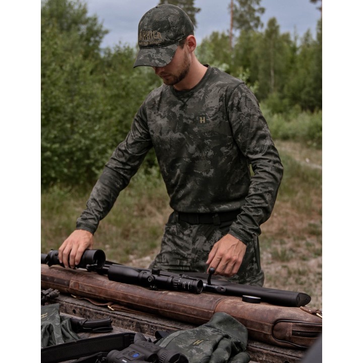 Noctyx camo AXIS MSP®Schwarz/Schwarz L/S - Harkila technisches T-Shirt