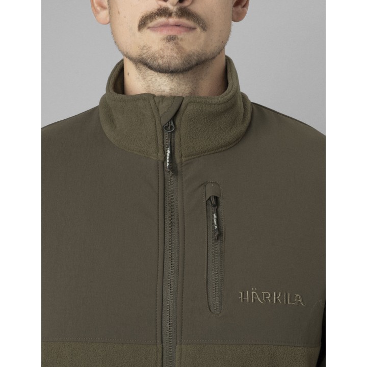 Fjell fleece light willow green - hrejivé rúno Harkila