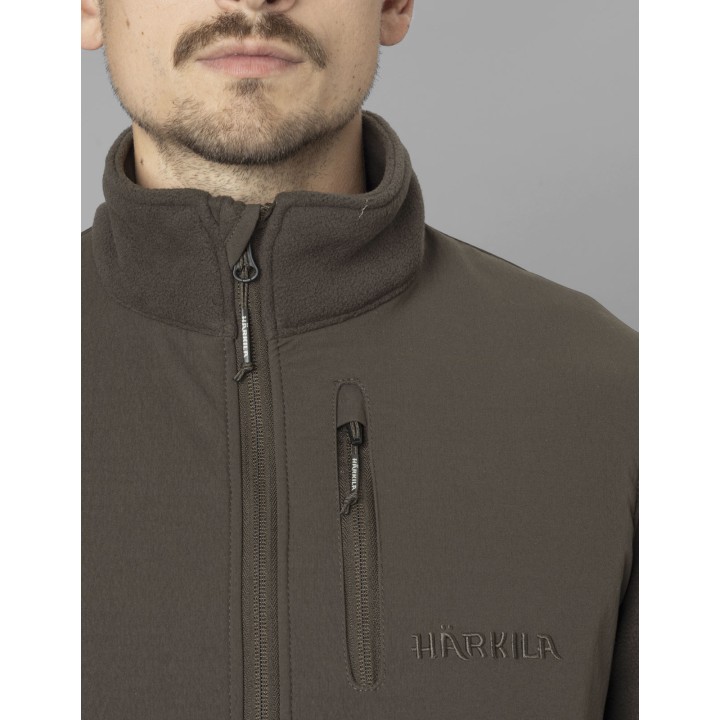 Fjell fleece shadow brown - hrejivé rúno Harkila