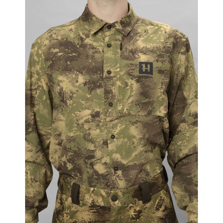 Deer Stalker Camo L/S - maskáčové tričko so systémom Polygiene®