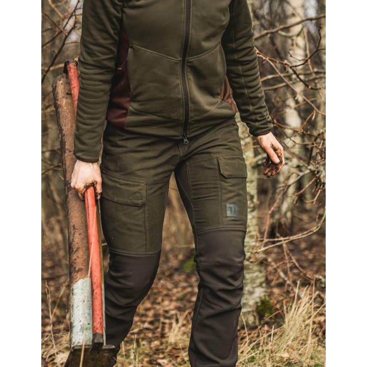 Scandinavian Willow Green/Deep brown - pantalon de chasse d'été pour femme