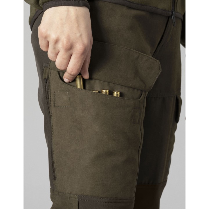 Scandinavian Willow Green/Deep brown – dámske letné lovecké nohavice