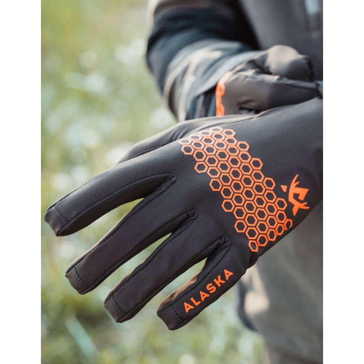Chaser Stretch Brown stretch softshell gloves