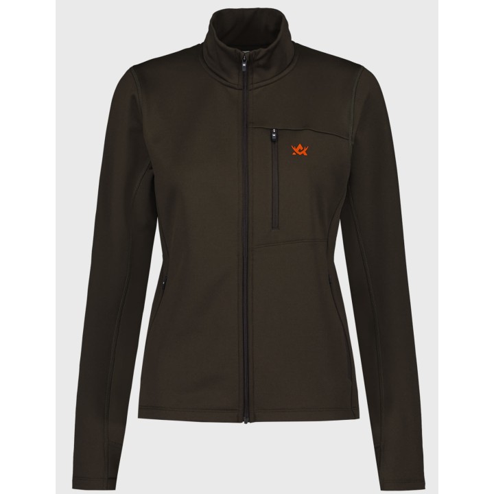 ThermoDry Ws Braunes leichtes Fleece-Sweatshirt
