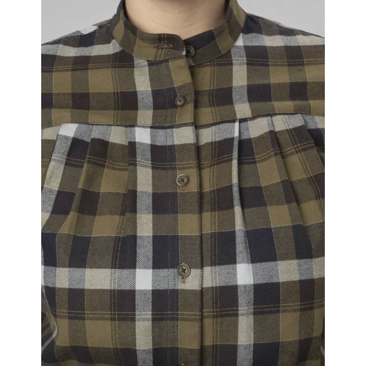 Sigrid L/S Women willow green/phantom - flanelowa koszula dla Dian