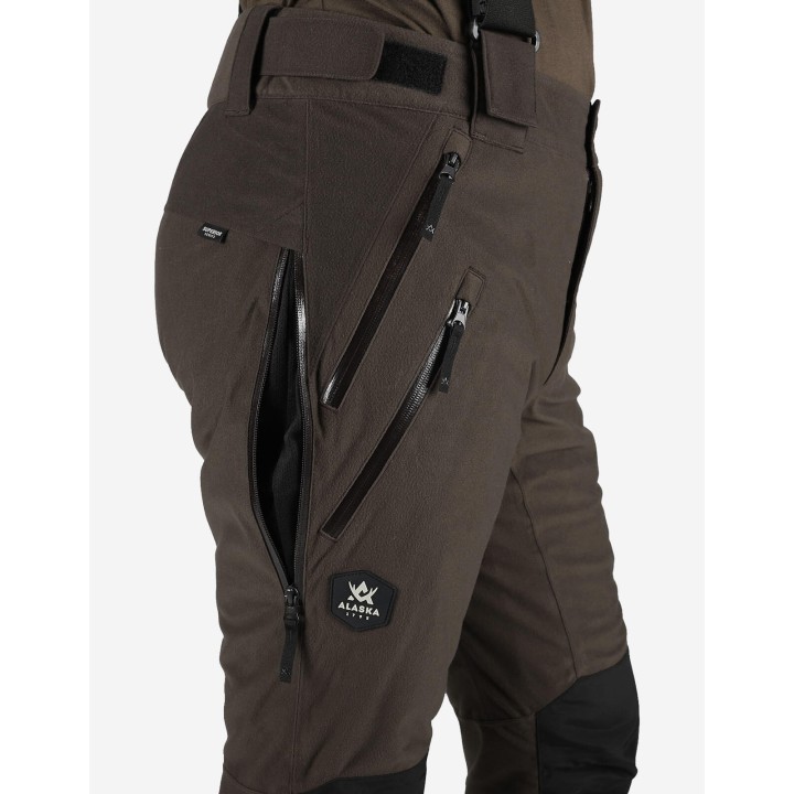 Alaska Superior Pro Ms Brown-Black - spodnie całoroczne membrana APS