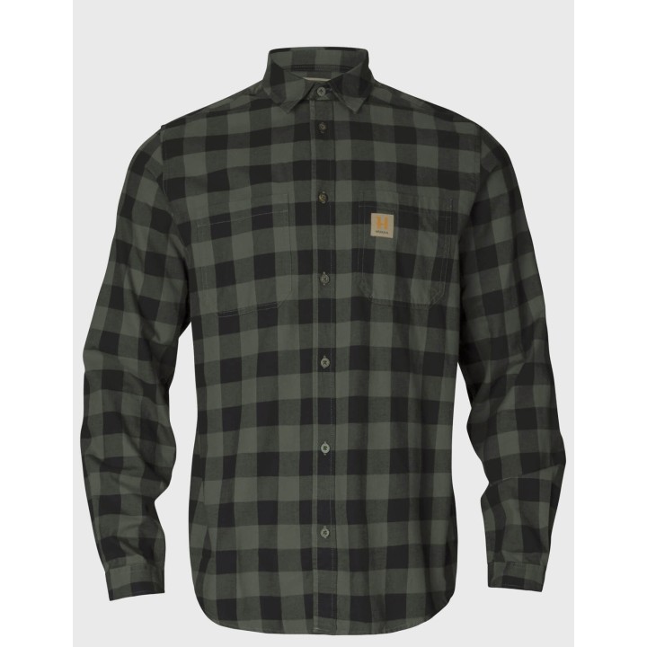 Carreaux verts scandinaves - Chemise Harkila 100% coton