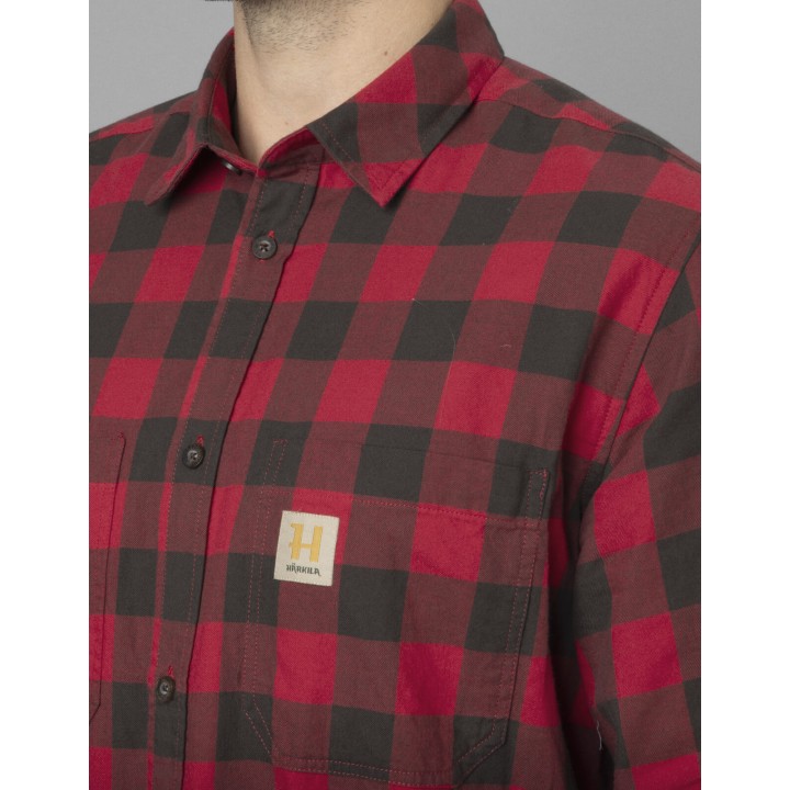 Scandinavian red check - koszula Harkila 100% bawełna