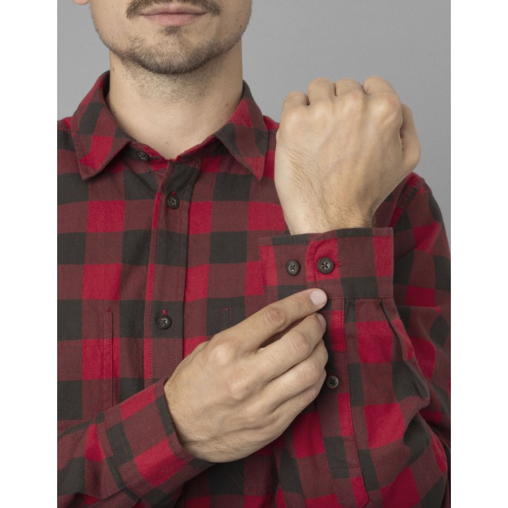 Scandinavian red check - koszula Harkila 100% bawełna