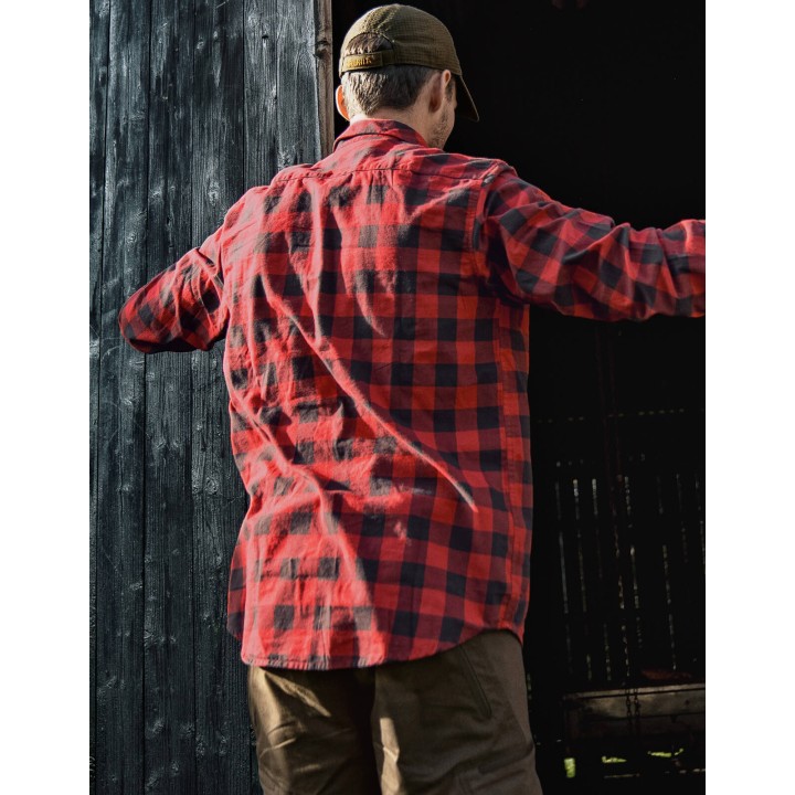 Scandinavian red check - Harkila shirt 100% cotton